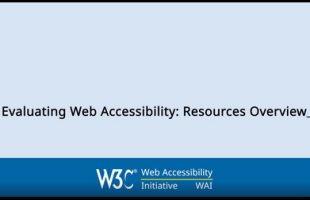 Overview of Typical Evaluating Resources With W3C