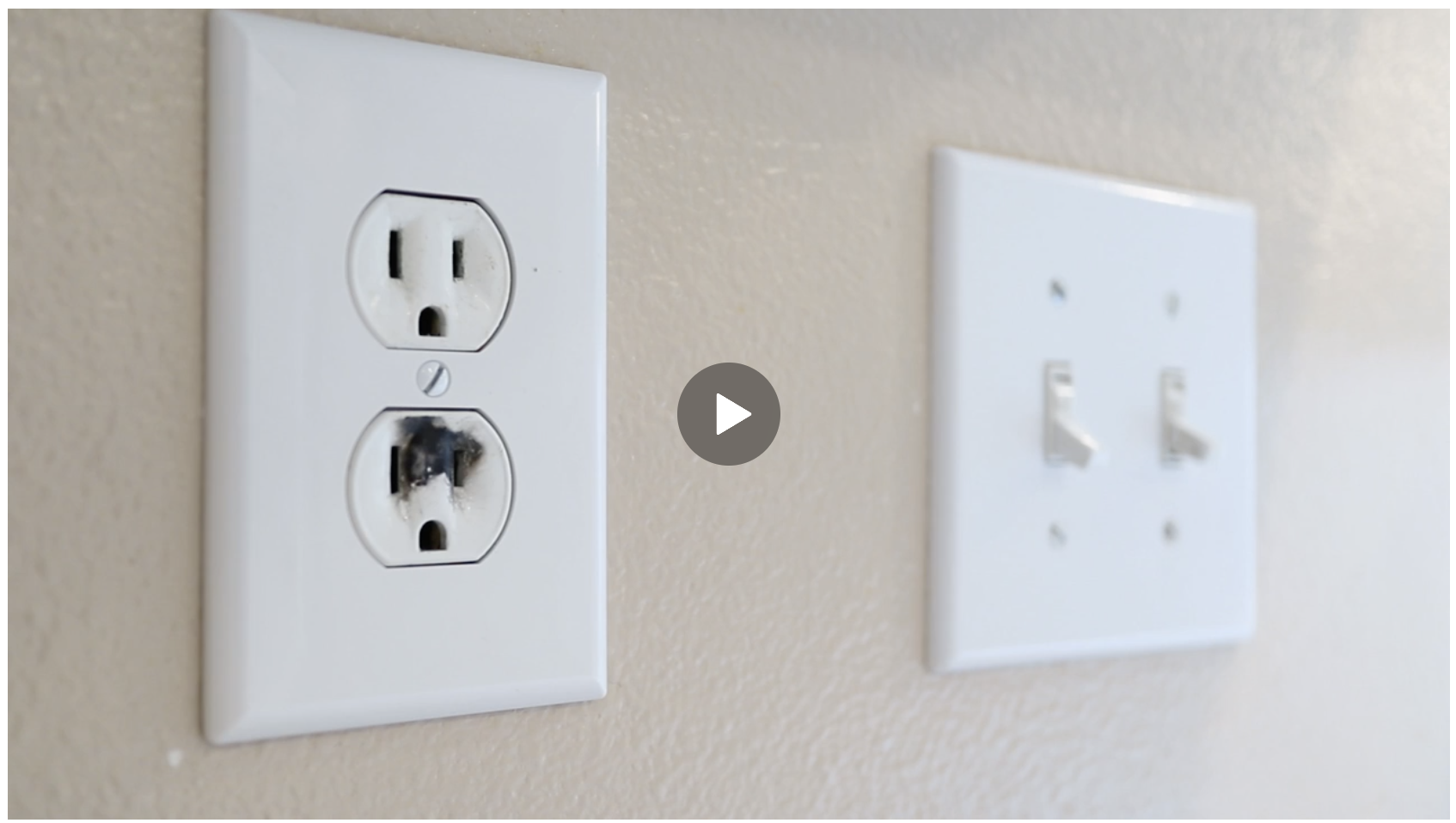 How to Replace an Electrical Outlet, Replace Burnt Out Electrical Outlet and Old Damaged Socket